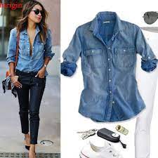 Find great deals on ebay for blue jean shirt womens. Jean Shirt Womens Outfit Shop Clothing Shoes Online