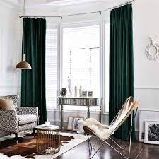 Choose your size from a window valance to long custom drapes! Green Curtains Velvet Drapes Bedroom Window Curtains 95 Inch Long Living Room Rod Pocket Window Treatment Set 2 Panels Buy Online In Bermuda At Bermuda Desertcart Com Productid 80571918
