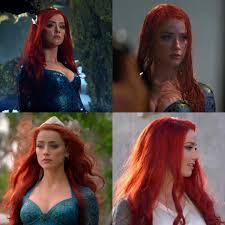 Amber Heard As Princess Mera Amberheard Wearewithyouamberheard Queenmera Mera Dccomics Amber Heard Hair Amber Heard Celebrity Hair Inspiration