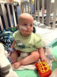 Castiel was diagnosed with Stage IV High-Risk Neuroblastoma on April 30th of this year. He was seven months old at the time of his diagnosis. Today is day 0 of his second