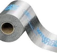 WindowWrap PSX-20 45W04 Flashing Tap, 100 ft L, 4 in W, Polymer, Silver, Broad Temperature Spectrum Adhesive