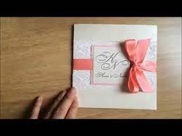 How To Tie Ribbon Bow On Wedding Invitation Wedding Invitation Ribbon Wedding Invitations Lace Wedding Invitations