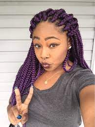 Purple Boxbraids Purple Box Braids Purple Braids Dark Purple Hair