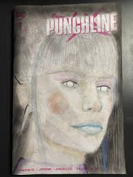 DC Comics Punchline #1 sketch Blank cover copic marker & pencil