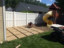 Build Your Own Patio 12 Square Pavers In Sets Of 4 Far Less Expensive Than 24 Pavers Just Evenly S Diy Backyard Patio Patio Pavers Design Concrete Backyard