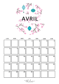 Modèle de calendrier annuel et mensuel gratuit pour 2019 que vous pouvez télécharger, personnaliser et imprimer. Calendriers A Imprimer Printemps Blog Lifestyle La Penderie De Chloe