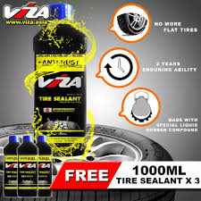 Viza Premium Tire Tyre Sealant 1l Bundle Of 4 X 1000ml