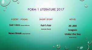 Objective multiple choice questions with answers are given here for practice for all competitive examinations. Literature Subjects For Form 1 To Form 5 2017