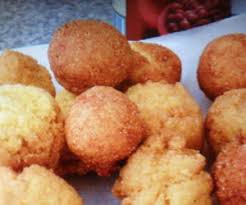 Mix egg with milk and whisk into cornmeal. Hush Puppies