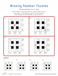 2nd grade math worksheets, pdf printables on: Crazy Math Puzzles Worksheet Education Com Maths Puzzles Math Worksheets Math