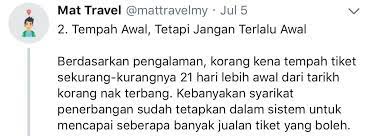 Kecewa terlepas tawaran tiket flight rm1? Tips Beli Tiket Flight Murah Ramai Tak Tahu Rupanya