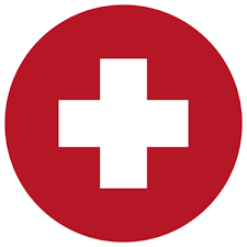 Schweizer flagge europa buy this stock photo and explore. Autoaufkleber Schweizer Flagge Rund Tenstickers