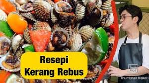 Kalau biasanya saya rebus jer kerang, masuk garam dan bawang, masak bolehlah angkat jadi saya belek belek lah cara orang lain membuat kerang rebus. Resepi Kerang Rebus Dato Rizalman Youtube