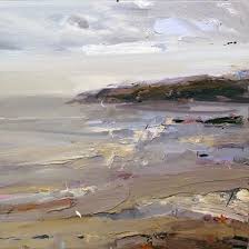 Sometimes It S A Case Of The Simpler The Composition The Better Sky Sea Land A Memory Of Seascape Paintings Abstract Landscape Painting Purple Canvas Art