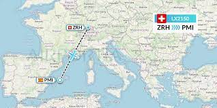 lx2150 flight status swiss zurich to palma de mallorca swr2150