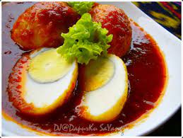 Telur biasanya digoreng untuk dibuat. Dapurku Sayang Telur Rebus Goreng Masak Merah