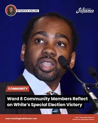 Councilmember-elect Trayon White begins his return to D.C. Council by  promoting unity in Ward 8, addressing low voter turnout, opposing  Initiative 83, and outlining plans for housing, youth support, and  transparency amid