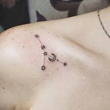 People have been studying the skies for centuries and wondered what were those shining tiny dots in the sky. Pin By Dutdutdre Tattoo On Art Sketches Small Shoulder Tattoos Cancer Constellation Tattoo Elbow Tattoos