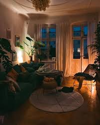 Ling Room At Night In 2020 Home Aesthetic Room Decor Home Living Room