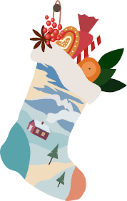 Santa claus sock with a little bunny coming out. Christmas Stocking Clipart Free Download Transparent Png Creazilla