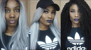 Style expert jessica jo fisher told grandparents.com, i personally love to use rich blues, greens, and purples to play up both gray or. Grey Hair Dark Eyes Bold Blue Lips Dark Skin Grwm 2 Looks In 1 Youtube