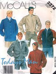 Mccalls 2272 1980s Todays Man Mens Jacket Pattern Bomber Etsy Mens Jacket Pattern Jacket Pattern Sewing Sport Jacket Men