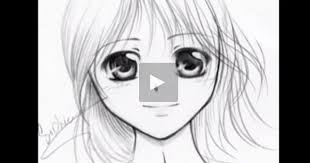 بالفيديو تعلم رسم الانمي بقلم الرصاص female sketch art female