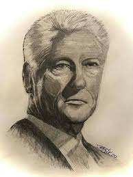 President Bill Clinton Drawings for Sale