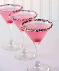 Marshmallow Cake Tini Cocktail Recipe Birthday Cake Martini Food Vanilla Vodka
