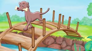 The Dog And The Bone A Short Story Dog Stories Greedy Dog Story Short Stories For Kids