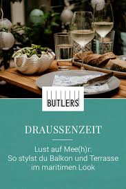 Draussenzeit Maritimer Look Deko Terrasse