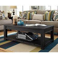 Be it your living room, small dining space or any other location, these. Ashley Furniture Signature Design Gavelston Black Coffee Table Cocktail Height Rectangular Weatherworn Blackcas Furniture Black Sofa Table Coffee Table