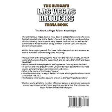 Julian chokkattu/digital trendssometimes, you just can't help but know the answer to a really obscure question — th. Buy The Ultimate Las Vegas Raiders Trivia Book A Collection Of Amazing Trivia Quizzes And Fun Facts For Die Hard Raiders Fans Paperback December 8 2020 Online In Hong Kong 1953563392