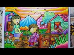 Gambar pancasila ke 3 zona gratis. Cara Menggambar Pasar Malam