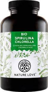 The two are equal (or nearly so) in protein, vitamin b2, folate, carbs, and magnesium. Nature Love Bio Spirulina Bio Chlorella 500 St 247 G Dauerhaft Gunstig Online Kaufen Dm De