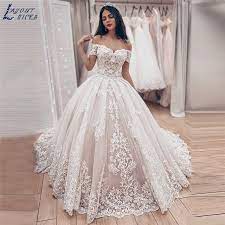 Sogni di avere una principessa abiti da sposa? Abito Da Ballo Di Lusso Abito Da Sposa Principessa 2021 Vestido De Noiva Off The Shoulder Robe De Mariee Pizzo Abiti Da Festa Abito Da Sposa Wedding Dresses Aliexpress