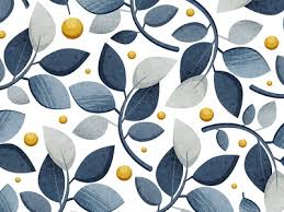 Blue and brown floral decor, fractal, pattern, abstract, digital art. Fabric Design Designs Themes Templates And Downloadable Graphic Elements On Dribbble