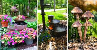 Clean the rough edges of the drainage holes with a file so it's ready for the rubber plugs. 20 Diy Outdoor Fountain Ideas Brightening Up Your Home With Utmost Charm