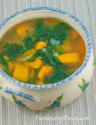 Kalabasa Soup With Ampalaya Leaves Filipino Recipes Cooking Food