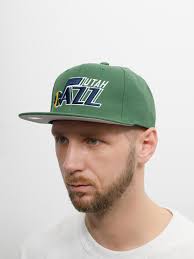 Бейсболка с прямым козырьком MITCHELL NESS 6HSSDX21129-UJAGREN Utah Jazz  NBA (зеленый) купить за 4890 RUB в Интернет магазине