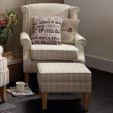 Natural Check Edinburgh Armchair Dunelm Lounge Armchair Armchair Country House Interior