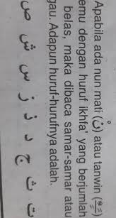 Yang dibalik atau ditukar adalah nun sukun atau. Huruf Ikhfa