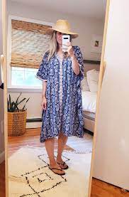 Printed Kaftan Coverup Hat Attack New York