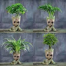 Amazon Com Flowerpot Treeman Baby Groot Succulent Planter Cute Green Plants Flower Pot Home Improvement Flower Pots Decorated Flower Pots Planting Flowers