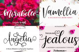 Although serifs are considered to be decorative, their appearance may well serve a higher purpose. 15 Beautiful Fonts New Fancy Script Fonts Godserv Market