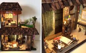 Artista Crea Miniature Di Case Giapponesi Arredate Con Dettagli Tradizionali Casa Tradizionale Miniature Giapponese