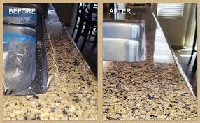 Recently, a marble slab was accidentally dropped and broke into chunks. Cracks Repaired And Granite Refinished Set In Stone Restoration