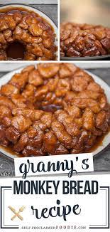 Keyword:easy monkey bread, monkey bread, monkey bread from scratch. A Sweet Gooey Sinful Cinnamon Sugar Treat That Will Be Loved By Everyone Granny S Monkey Bread Is An Easy Monkey B Monkey Bread Recipes Recipes Monkey Bread