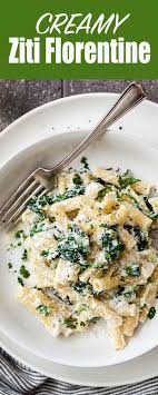 Creamy Ziti Florentine Recipe Pasta Dishes Recipes Main Dish Recipes
