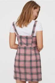 Short Dress Pink Black Plaid Ladies H M Us Clueless Outfits Pink Plaid Dress Clothes